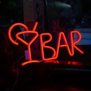 custom neon bar light