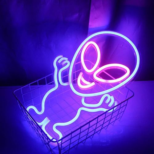 alien neon light